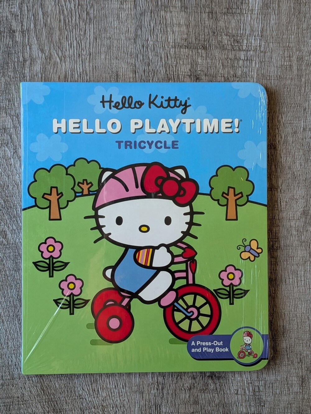Hello Kitty Press-Out & Play Tricycle Puzzle Book 2002 NWT